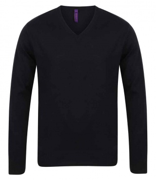 Henbury H720 Lightweight Cotton Acrylic V Neck Sweater